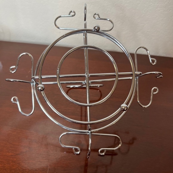 Vintage 25th Anniversay Silver Tone Tumbler & Coasters Set & Caddy 9 Piece Set - Picture 11 of 16